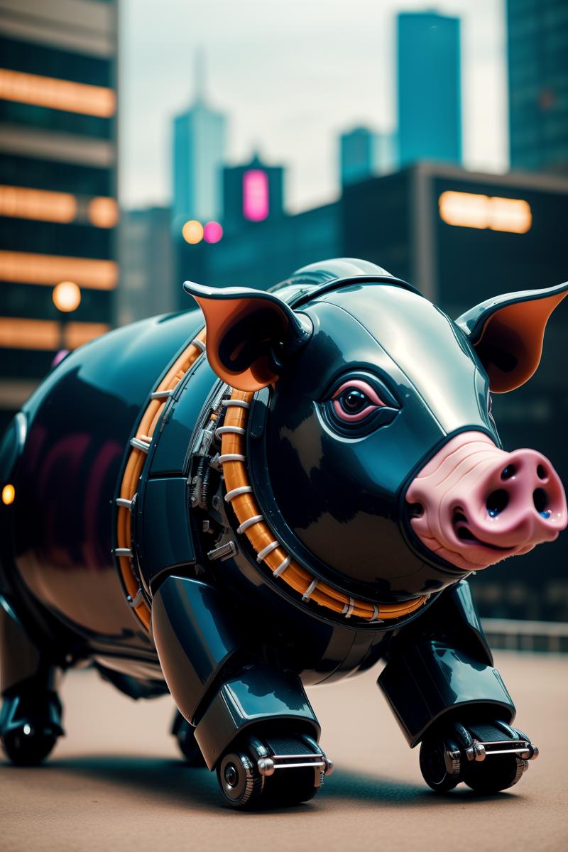 02993-2443867339-sleek black stealth mechanical pig,cyberpunk city in background,.png